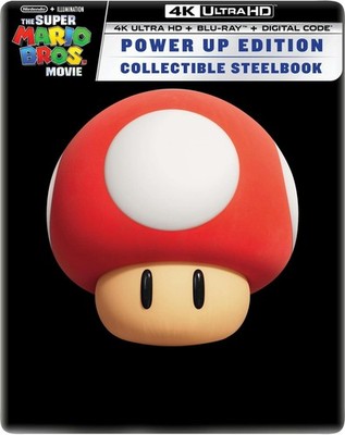 The Super Mario Bros. - Power Up Edition Steelbook 4K UHD Blu-ray  NEW