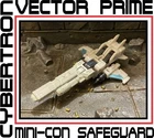 TRANSFORMERS CYBERTRON _ VOYAGER CLASS _ VECTOR PRIME _ ** MINI-CON SAFEGUARD **