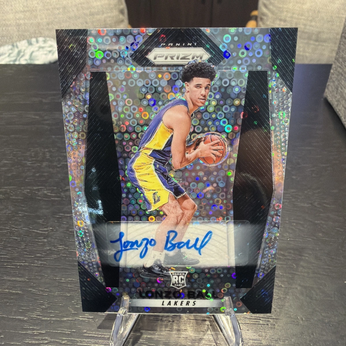 Prizm fast break purple Lonzo Ball RC/75 PSA 9 】 Lonzo Ball RC