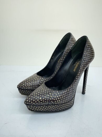 SAINT LAURENT decolte con tacco décolleté 37 nero