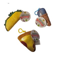 Vibrant Life Food-Themed Toy Bundle 3 pieces: Taco, Ice Cream Cone, Nacho Chip 