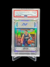 2020-21 Panini Contenders Optic Up and Coming Autographs LaMelo Ball /99 PSA 9
