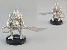 Cyclopean Bog Raider (Fimir) with Glaive by 5th Field Fantasy Miniatures Metal