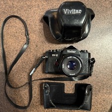 Vivitar XV-2 SLR Vintage 35mm Film Camera untested clean vintage classic black