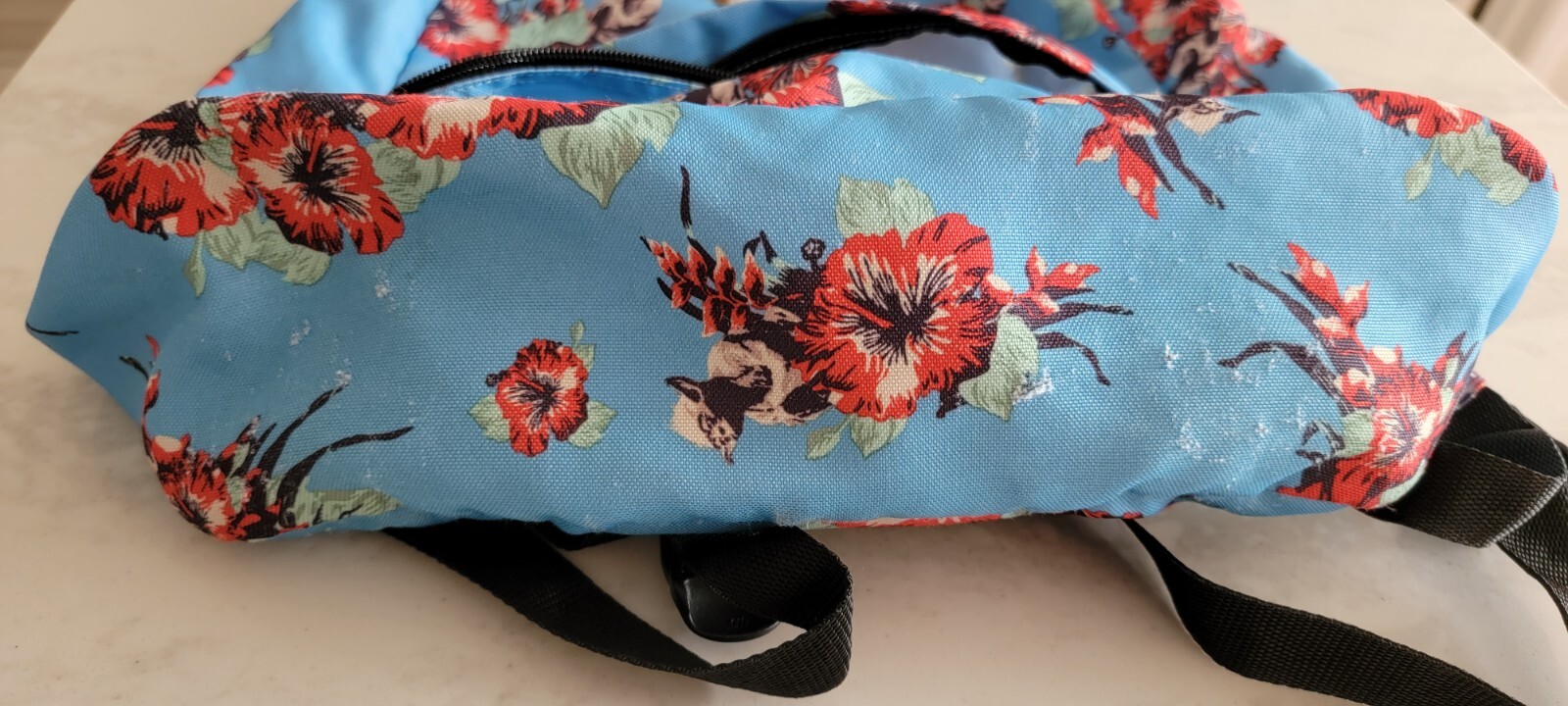 RARE Vans Aloha Star Wars Yoda Floral Blue Backpack H… Gem