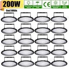 20PCS 200W UFO LED High Bay Light Shop Light Lighting Fixture Factory Warehouse