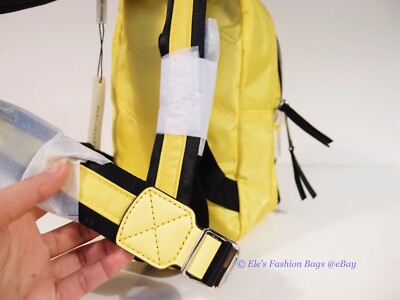 ❤️ NWT Marc Jacobs Trek Nylon Small Backpack Daisy Yellow AUTHENTIC MARC JACOBS Mini Trek Nylon/Leather Backpack Daisy Yellow  main image 3
