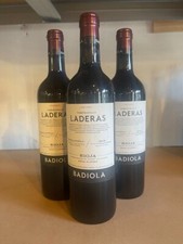 lot de 3 bouteilles de laderas rioja alavesa badiola vin d'espagne 2018 75cl