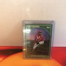 2023 Topps X Bob Ross The Joy of Baseball - Sap Green Canvas #85 Alexis Diaz /75