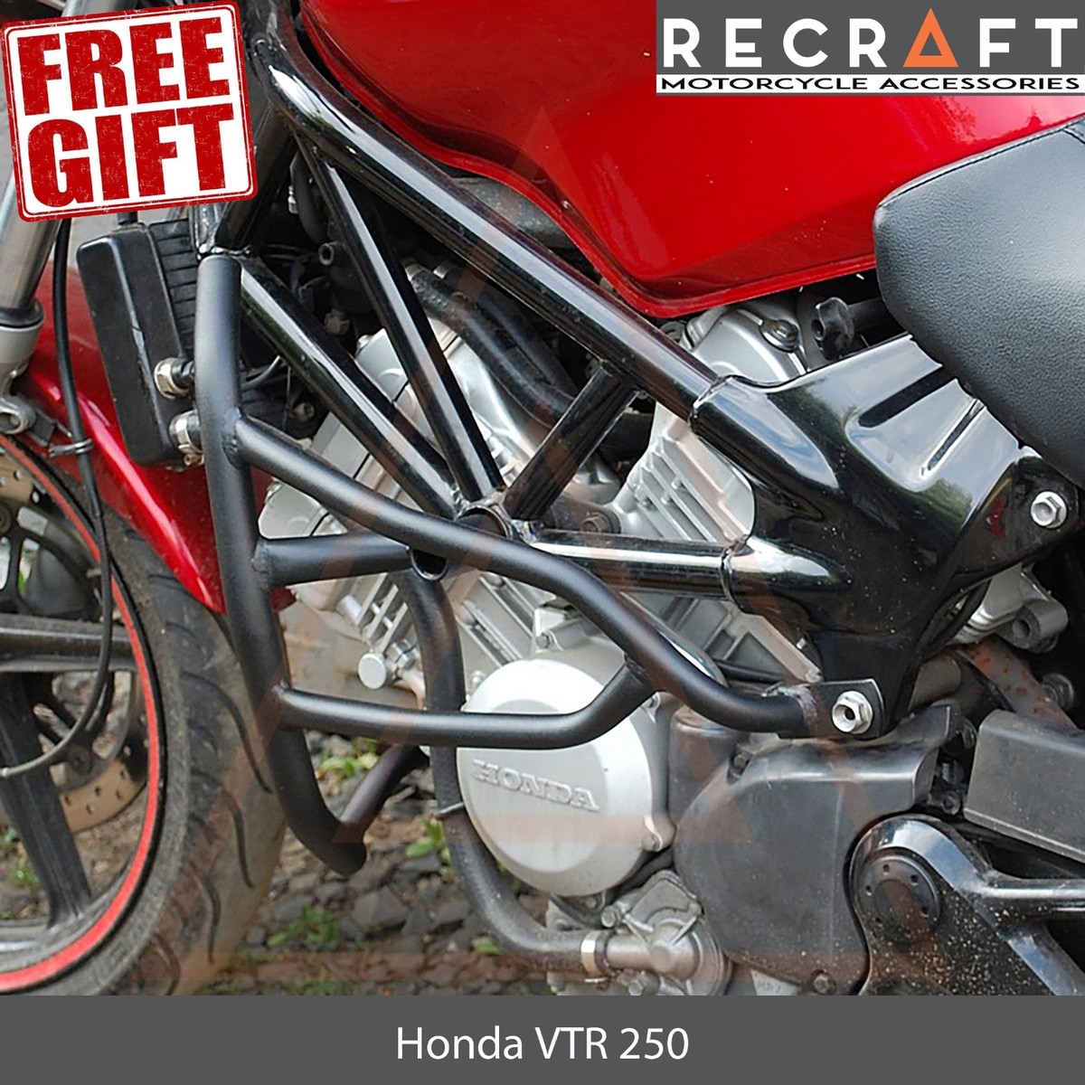Honda VTR250 1998-2017 Crash Bars Engine Guard Frame Protector