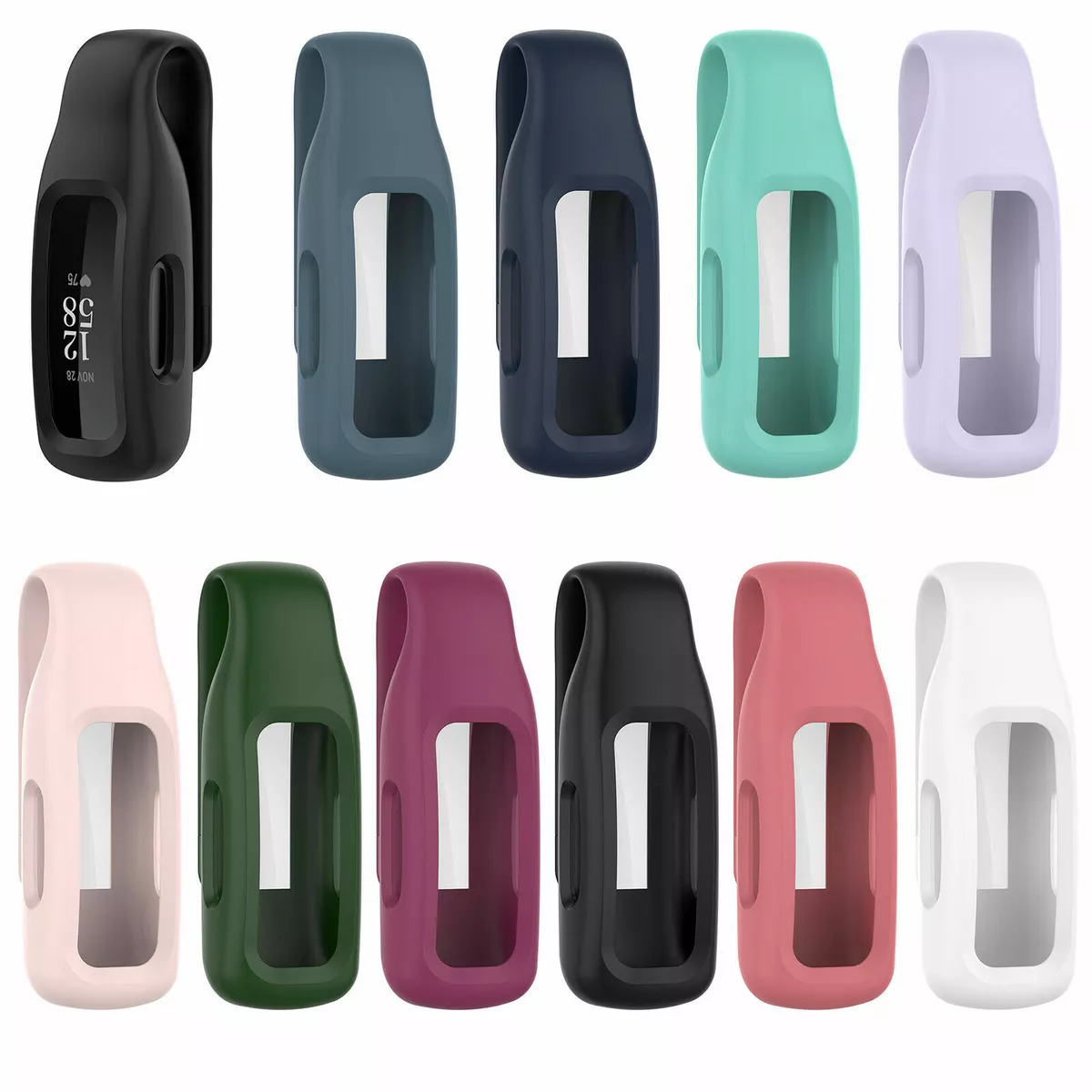 Silicone Protective Clip Protector on Pocket Cover Case for Fitbit