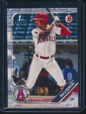 ERIK RIVERA 1st 2019 Bowman Draft Paper Los Angeles ANGELS Rookie Card RC