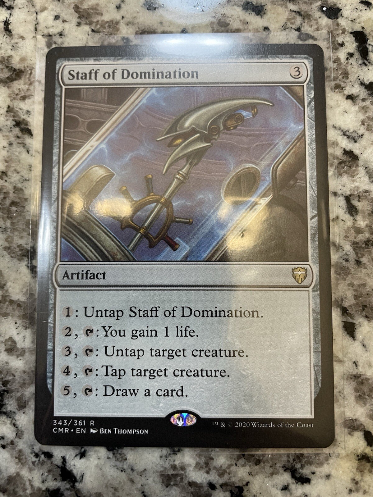 MTG - Staff of Domination Commander Legends REGULAR RARE X1 #343/361