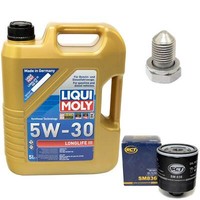 MotoröL Set 5W-30 5 Liter + ÖLfilter + Schraube FüR Audi A1 A3 Seat Toledo II