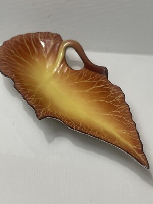 Limoges Peint Main Fall Leaf