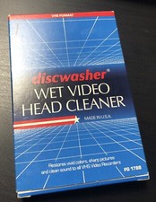 Discwasher Wet Video Head Cleaner for VHS VCR Player Factory Good Condition