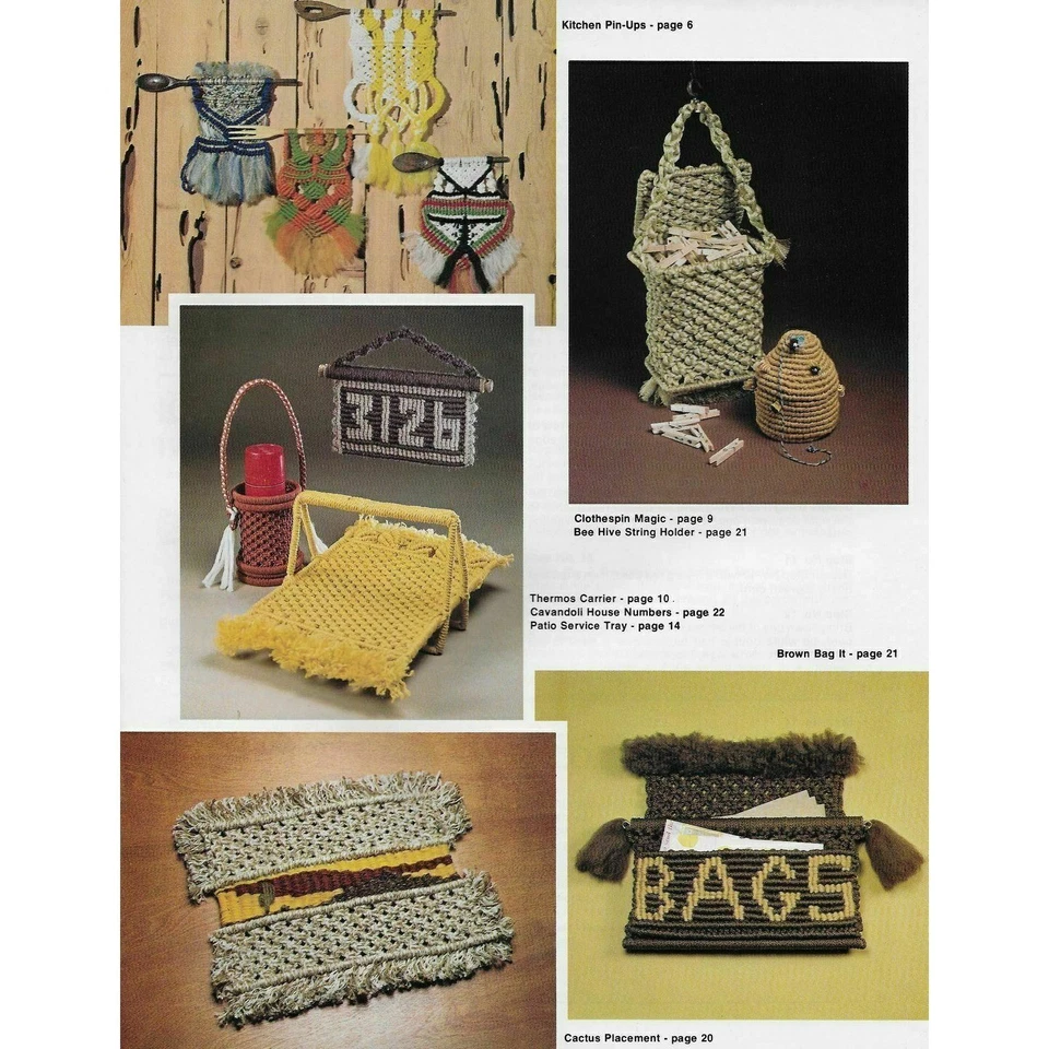 Macrame Emporium Vintage Pattern Book Hammock Instructions - Image 4 of 4