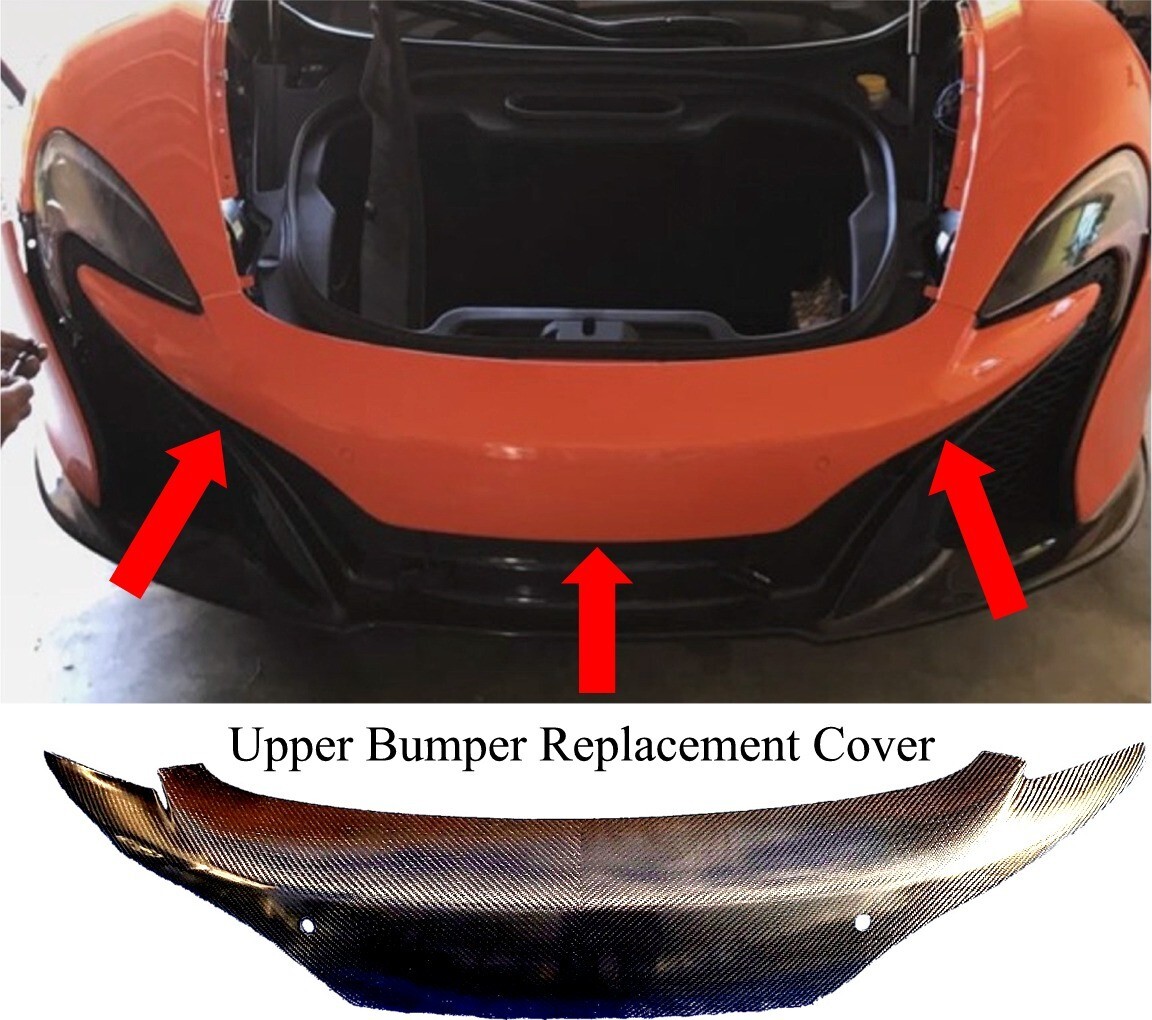 McLaren 650S Upper Bumper Cover 11A7744CP FRP  2015-17 USA Satin BlK Made in USA