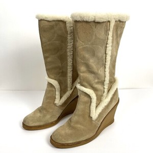 coach wedge boots