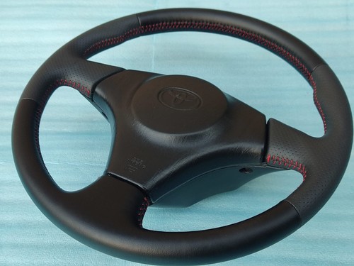 JDM TOYOTA JZA80 SUPRA AE111 LEVIN AE101 MR2 SPRINTER LEATHER STEERING WHEEL!!! - Picture 9 of 11