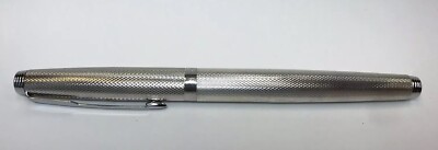 #0017 オーバーホール済み 万年筆 PARKER Silver 14k Parker 585 14k M NIB Fountain Pen Made In France PP QI Silver