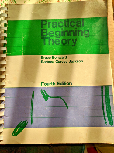 LOWER PRICE! PRACTICAL BEGINNING THEORY 4TH EDITION LOOSE LEAF OVER 100 PAGES!