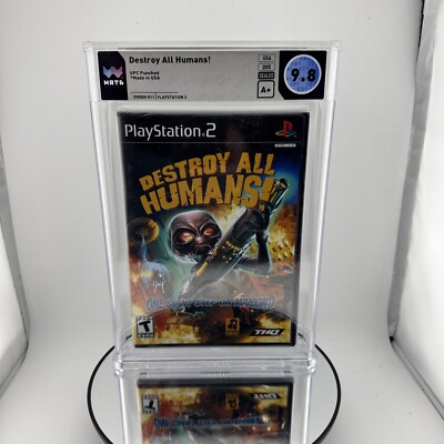 Pop 1 Destroy All Humans! 1 PS2 UPC Punch PROMO  WATA GRADED 9.8 A+ NOT VGA CGC