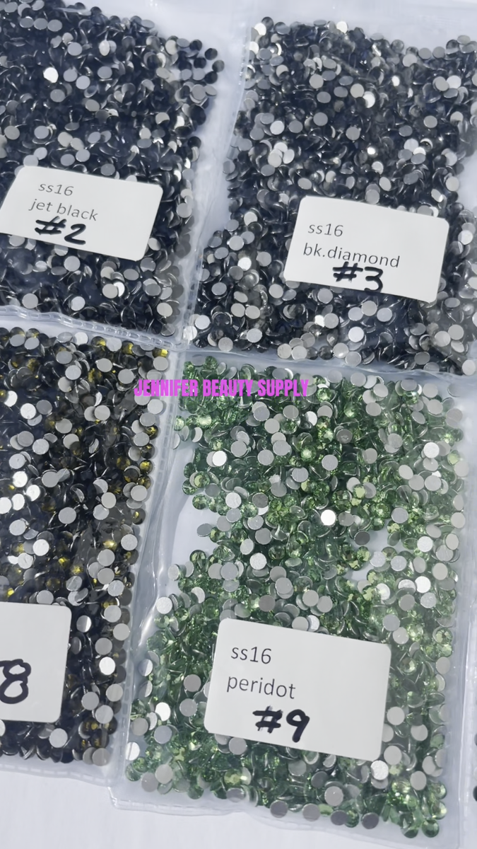 Nail Art Strass Crystal Ab Glas Stenen SS3-SS50 Li