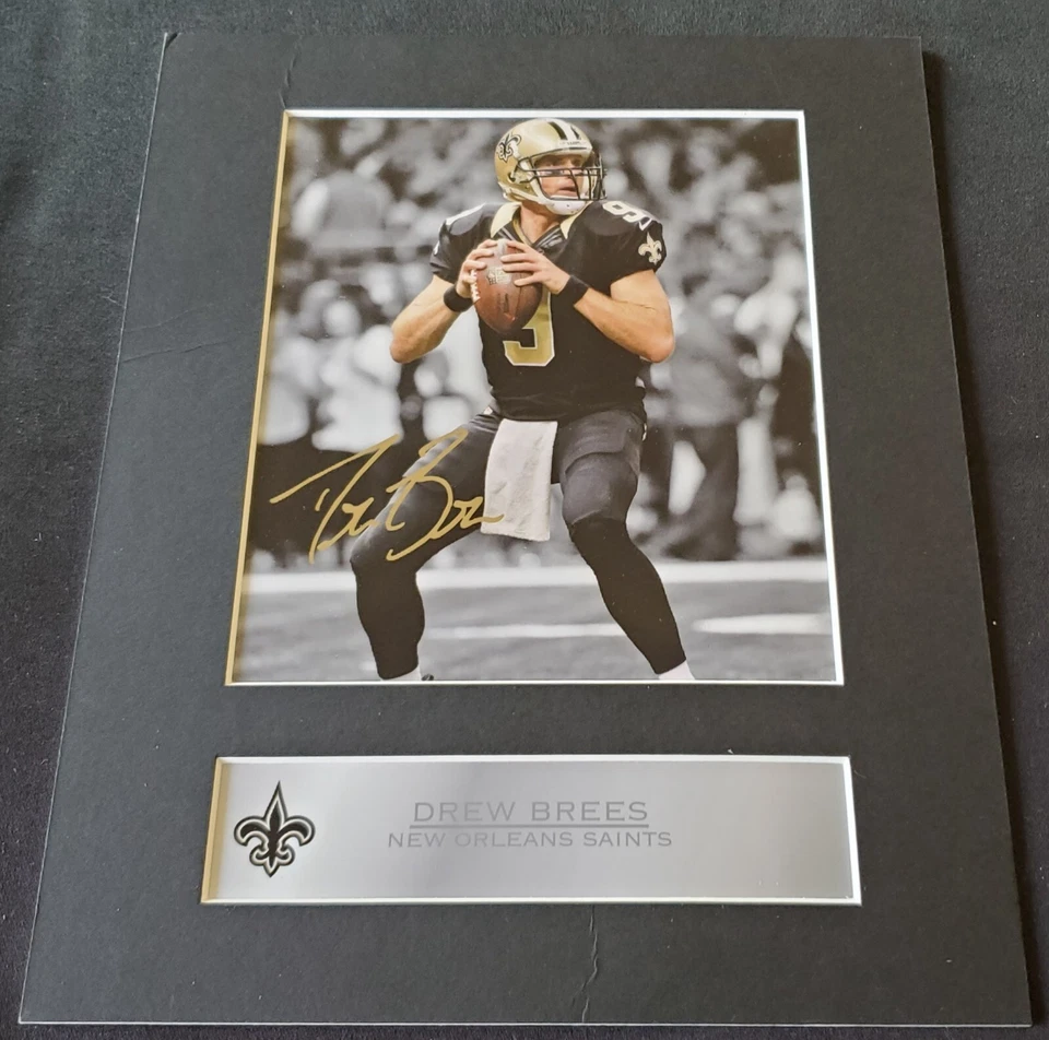 Drew Brees New Orleans Saints NFL 8x10 Matted Printed Signature Photograph - Image 2 of 4