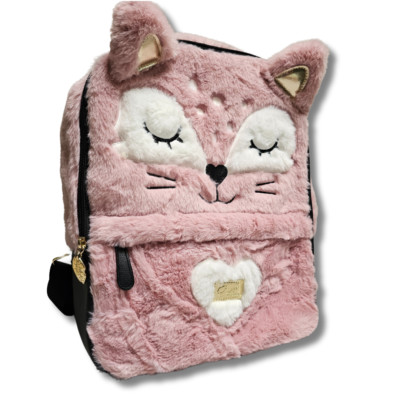 Luv Betsey Johnson Girls Luxury Backpack Blush Pink Fox Key  display picture 2