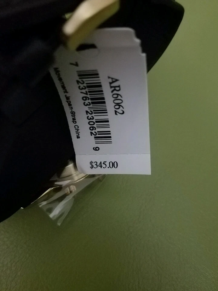 RELOJ ARMANI AR2062 SPORTIVO HOMBRE CUERO MARRÓN NUEVO Foto 4 de 4