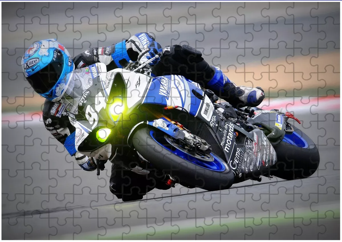 Super Bike Motorcycle Sport A4 JIGSAW Puzzle Birthday Christmas