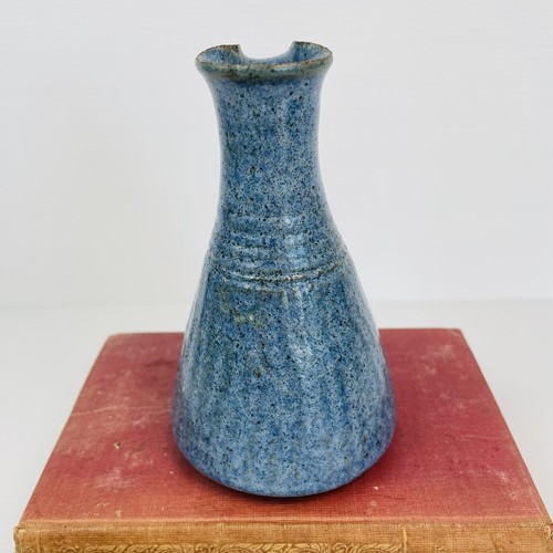 Vintage Helen Engisch @Throwers Arms Pottery Australian Blue Vase Signed to Base - Picture 8 of 13
