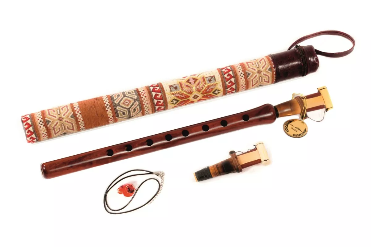 Professional Armenian Duduk instrument with 2 reeds plus national