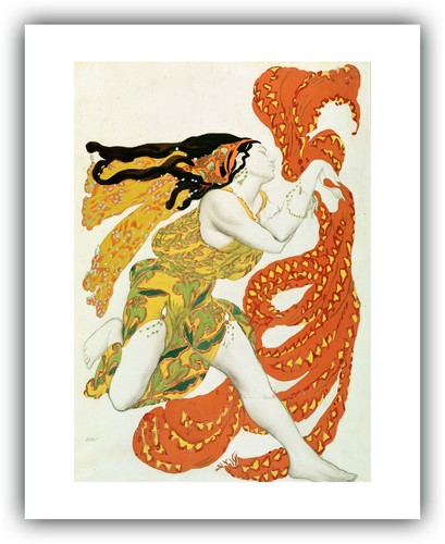 Leon Bakst : "Costume Design for a Bacchante" (1911) — Giclee Fine Art Print - Picture 5 of 7