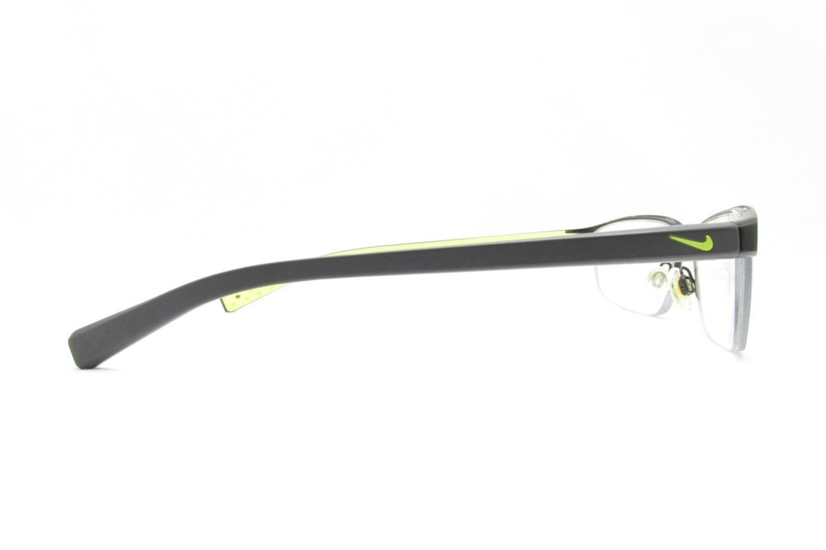NIKE HALF RIM SPORTS WRAP 8098 METAL BLACK EYEGLASSES FRAMES