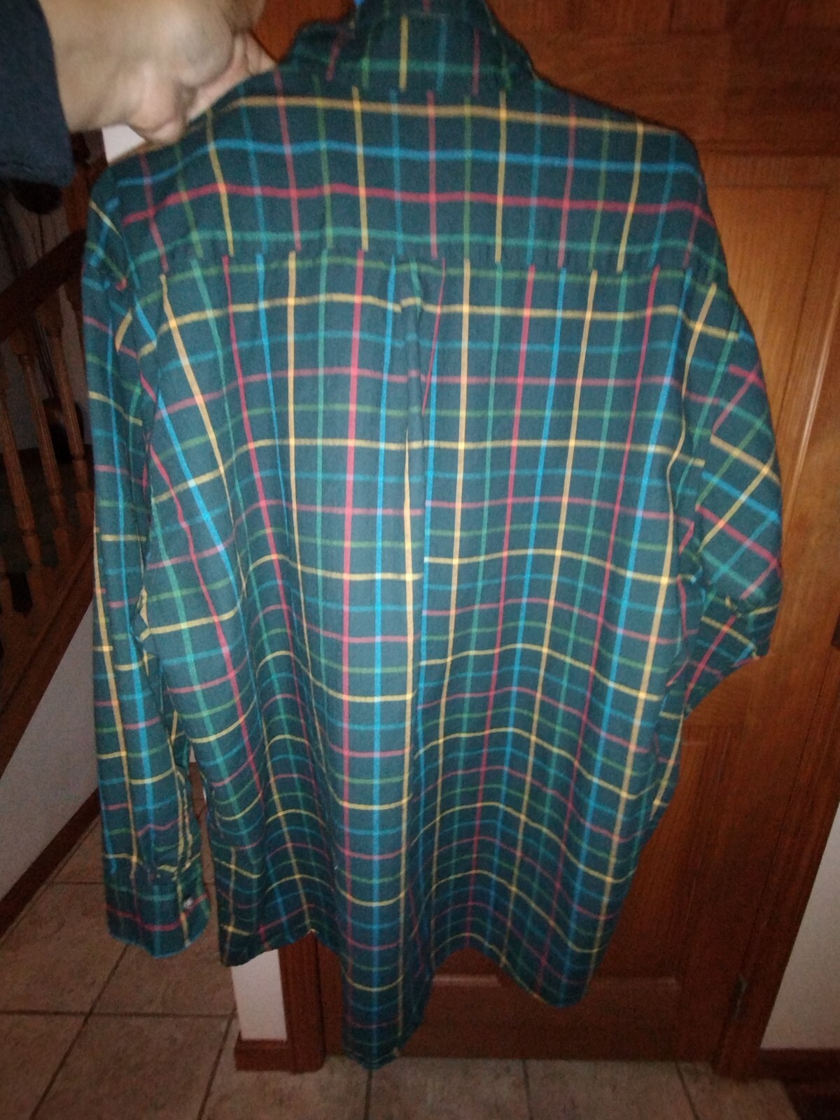 Viyella Button Down Shirt Green Plaid Wool Blend Mens Size XXL TTG eBay