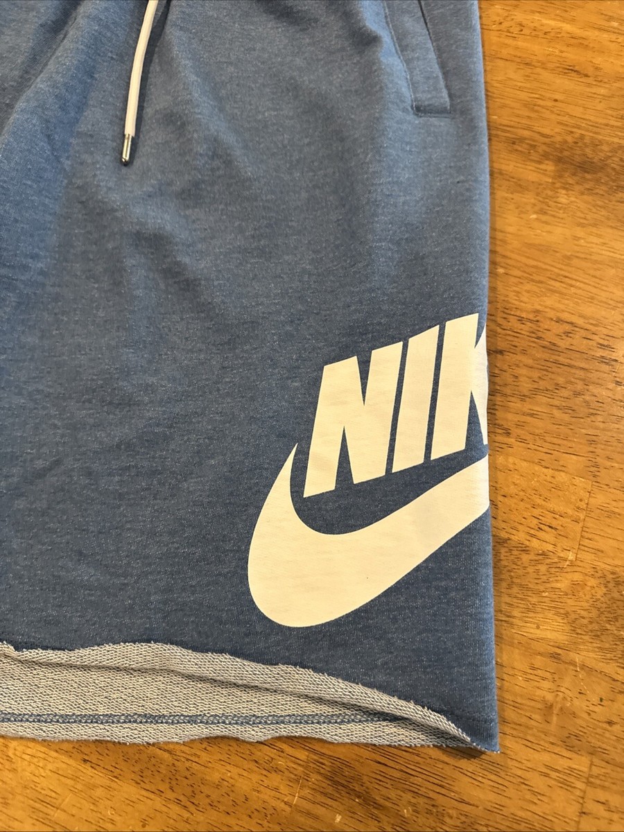 Nike 836277-407 Men's Training Shorts Cotton Loose Fit Blue Medium