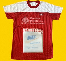 VTG Nike 1980's Soccer Jersey Kit Made in Denmark 70s Rare Shirt Dome Futbol OG