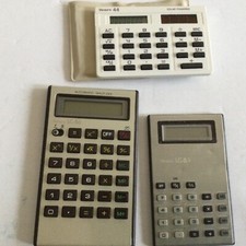 Vintage Sears Calculator Lot Of 3 LC83, LC86, 44