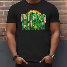 Lucky Charm St Patrick's Day Funny Adult Humor Novelty T-Shirt A