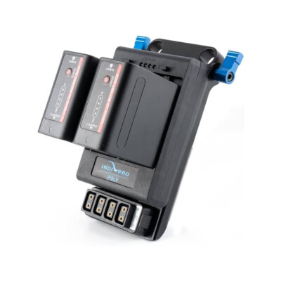 IndiPRO Tools Dual NP-F Batteries Power System with 15mm Rod Mount