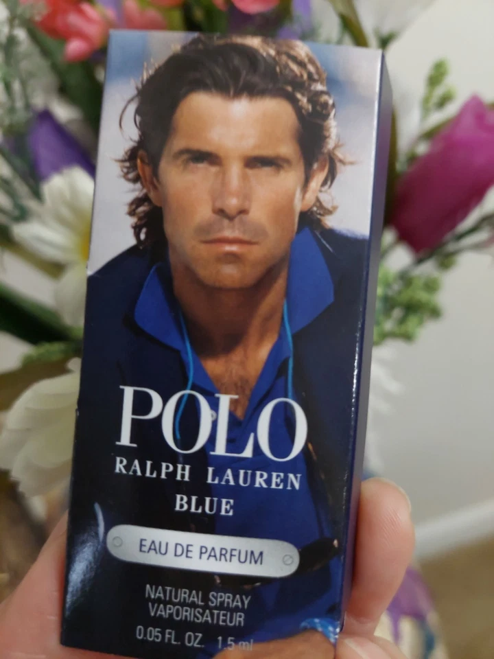 Ralph Lauren "POLO BLUE" Eau de Parfum Hombre 0.05oz/1.5ml Muestra Spray Nuevo en Caja Foto 2 de 4