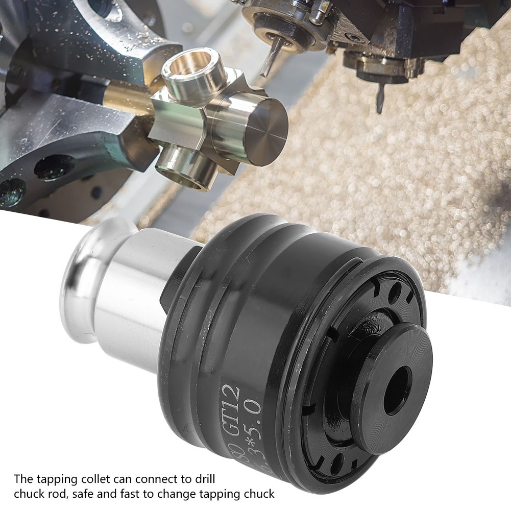 (M8)M6 Tapping Collet Tapping Chuck With Reversible Spindles Four Power