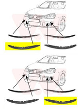 2X VAN WEZEL BLENDE STOßSTANGE VORNE LINKS+RECHTS passend für VW GOLF JETTA
