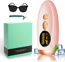 Epilatore Luce Pulsata,Ipl Epilatore Laser Peli per Donna E Uomo, 5 Livelli Di E