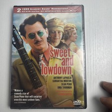 Sweet and Lowdown DVD Sean Penn Uma Thurman Woody Allen New Sealed