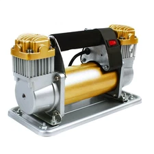 Compact Air Compressor | Double Cylinder Car Tire Inflator - Car Tire Air Pump