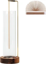 Incense Holder for Sticks, Anti-Ash Flying Incense Burner with 30 Incense Sticks