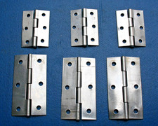6 St. Scharniere Edelstahl, zwei Größen, Türband, Ladenbankd Kistenband rostfrei